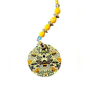 Bee Bead Car Rear View Mirror Charm New